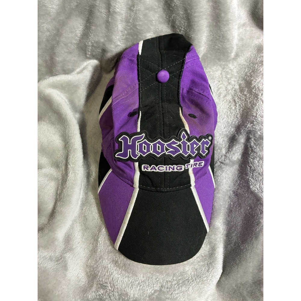 Hoosier Racing Tire Hat Purple Black Adjustable Cotton Baseball Cap One Size